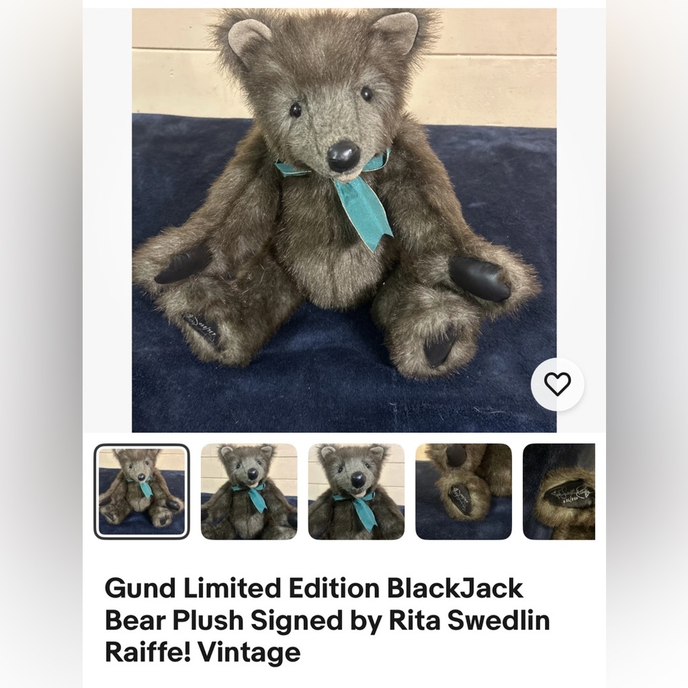Gund Brown Plush Accessory! Rare! Vintage! Collectible